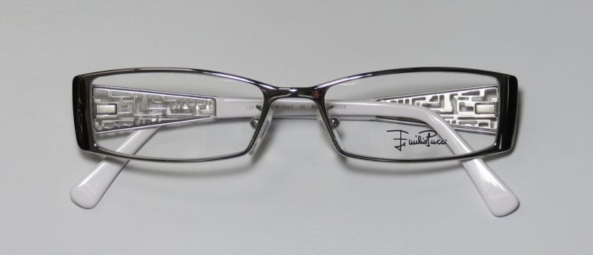 NEW EMILIO PUCCI 2110 52 16 135 SILVER/WHITE OPTICAL EYEGLASS/GLASSES 