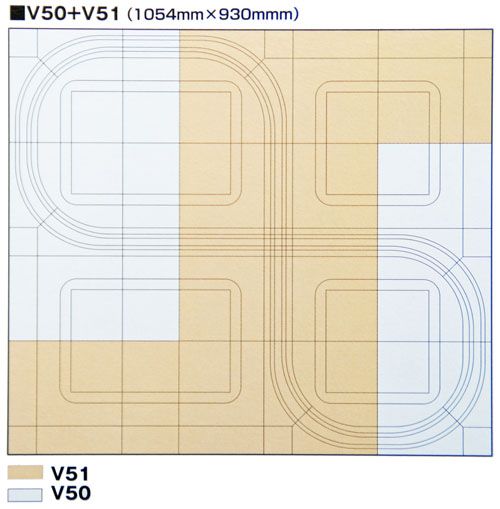 UNITRAM Expansion Crossing Track Set V51   Kato 40 801  