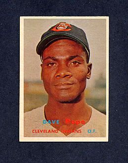 1957 Topps #249 Indians DAVE POPE NM A3  