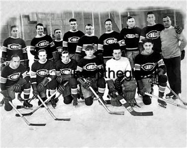   Montreal Canadiens Team Photo Howie Howie Morenz Aurele Joliat  