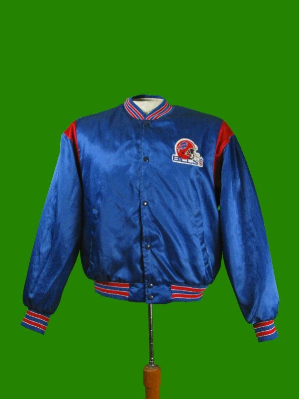 Vintage 80s BUFFALO BILLS SATIN JACKET Swingster L  