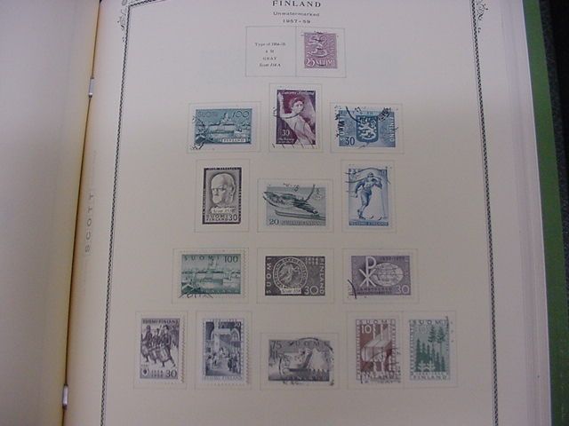 SCANDINAVIA FINLAND DENMARK EARLY MID STAMPS F VF COLLECTION SCOTT 