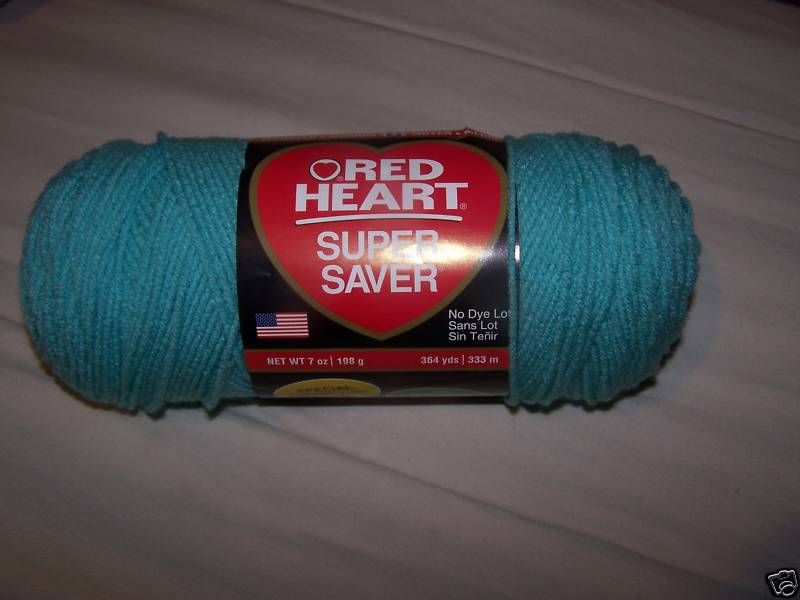 RED HEART SUPER SAVER YARN~4 ARUBA SEA #0505  