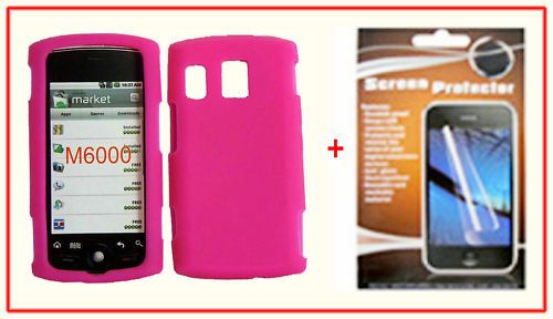 HPnk Silicone Cover Case + LCD SCREEN Kyocera Zio M6000  