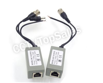 Port Passive Video Data Power Balun Transceivers  