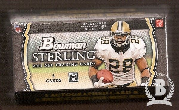   Sterling Football Hobby Pack (5 Cards / Pack, 1 Auto & 2 Relic/Pack