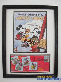 Art of Disney Celebration Mickey Minnie Mouse Framed Stamp & Artwork 