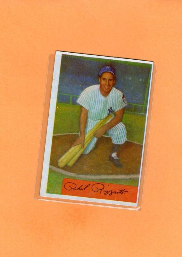 1954 BOWMAN PHIL RIZZUTO #1 YANKEES VG/VGEX *10175  