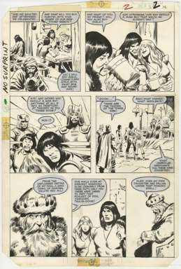     CONAN MOVIE SPECIAL #1 PAGE 26 ORIGINAL ART KING OSRIC OF ZAMORA