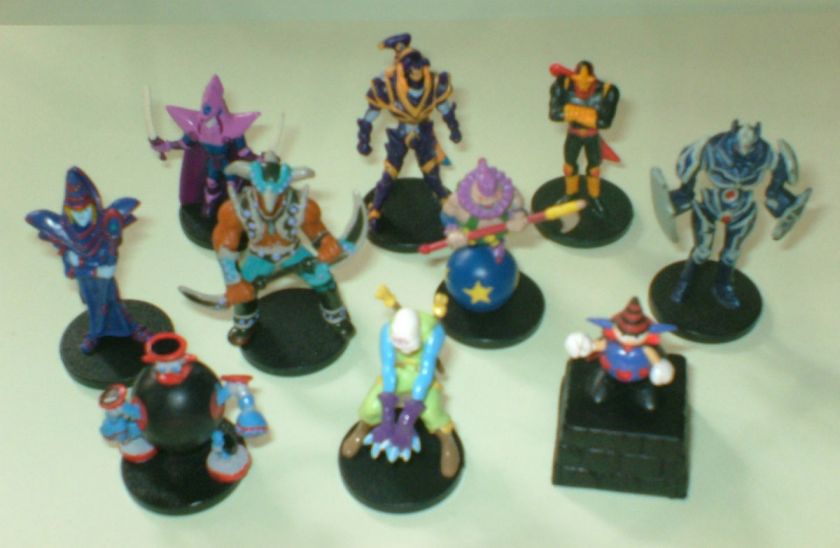 YU GI OH DUNGEON DICE FIGURES Dark Magician Buster Blader Vorse Raider 