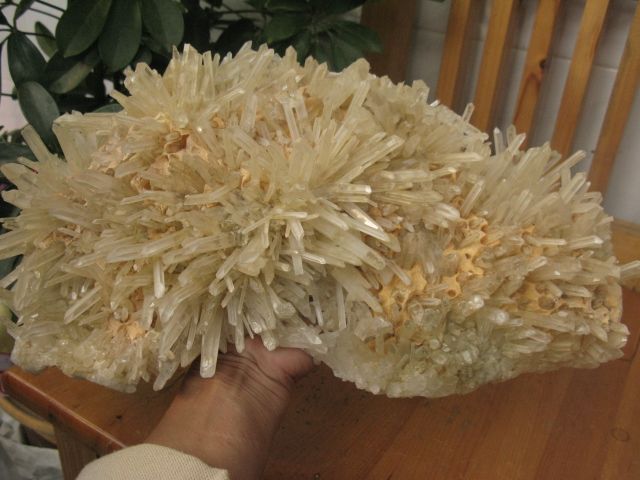 HUGE NATURAL TIBETAN CLEAR QUARTZ CRYSTAL CLUSTER AWESOME FORM 