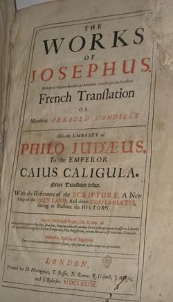 JOSEPHUS, 1683 ANCIENT HISTORY JEWS Rome Greece FOLIO  