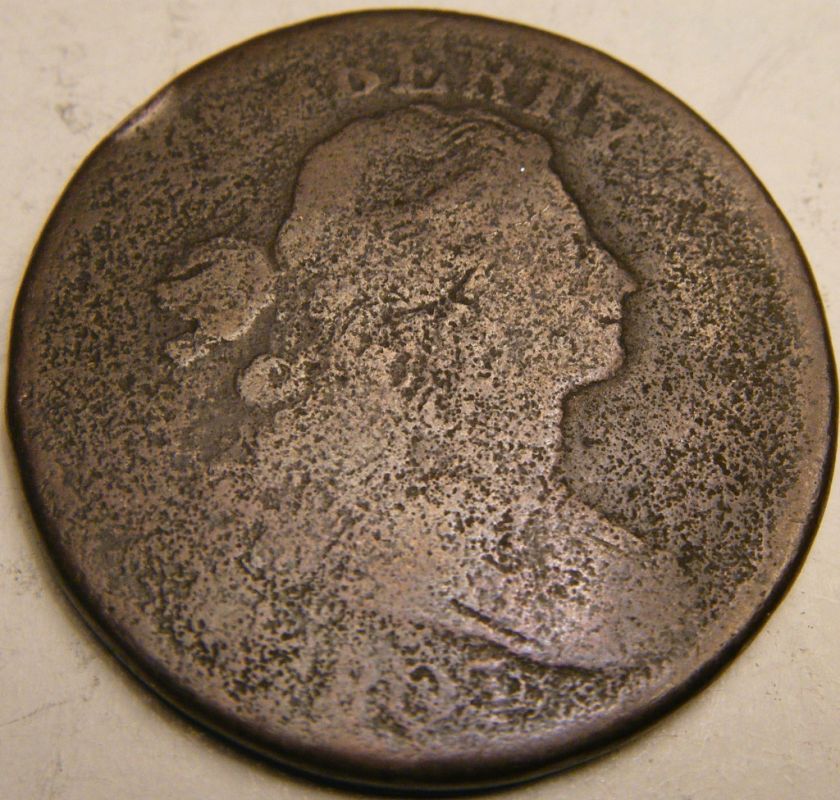 1803 DRAPED BUST LARGE CENT KM 22 G SMALL SMALL GOOD  