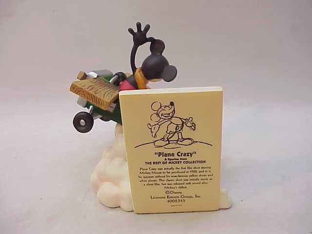 DISNEY BEST OF MICKEY MOUSE ENESCO FIGURINE~PLANE CRAZY  