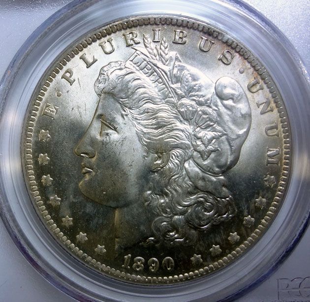 1890 O MORGAN DOLLAR PCGS MS 65 GEM  