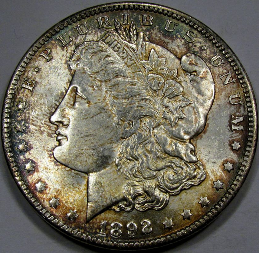 1892 O Morgan Dollar Choice to Gem BU with SUPERB TONE  