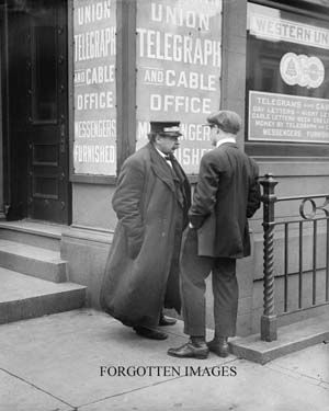 WESTERN UNION STOREFRONT 1910s PHOTOGRAPH  