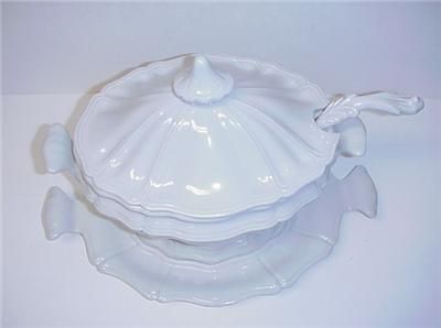 RED CLIFF IRONSTONE HEIRLOOM TUREEN W/ LID LADLE & UNDERPLATE  