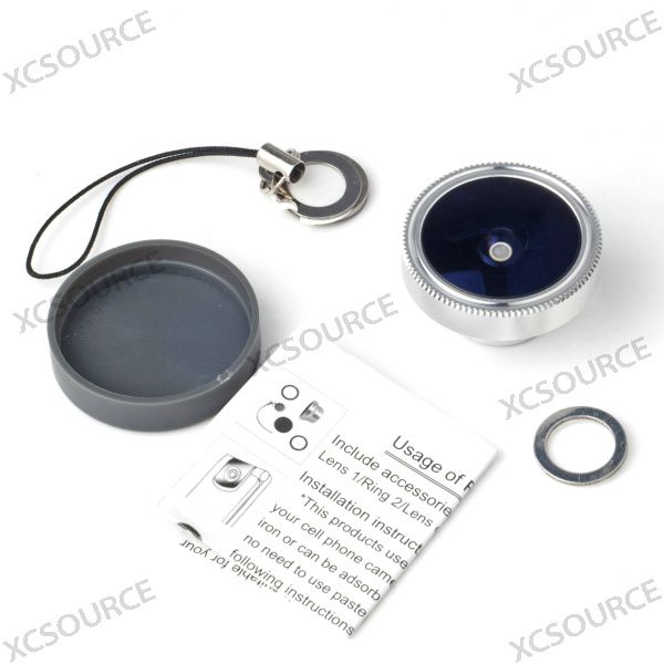 185° Detachable Fish Eye Camera Lens for iPhone 4 4S 4G itouch HTC 