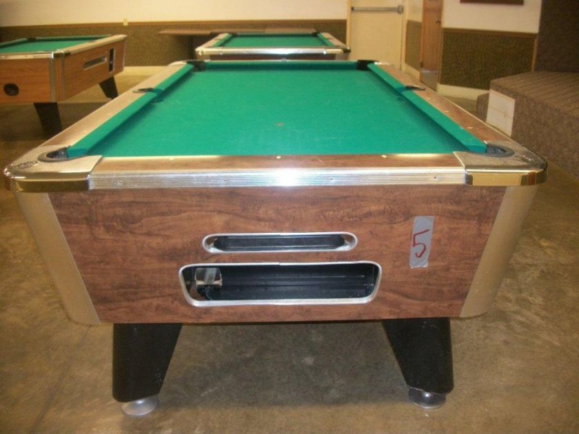 Valley 7 foot coin operated pool table  