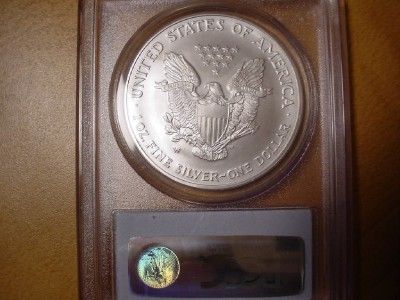 2006 W SILVER AMERICAN EAGLE 20TH ANNIVERSARY MS69  