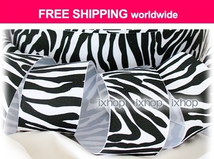   Zebra Stripe (17 Colors U PICK) Grosgrain Ribbon 7100/99 x101  