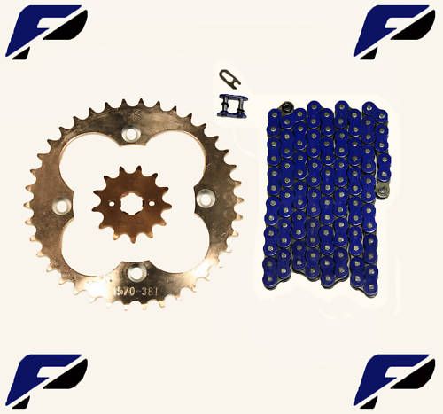 Honda TRX250X 87 92 Blue Chain Sprockets TRX 250X Power  