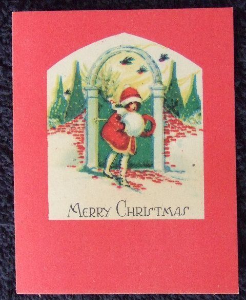 Xmas + Vintage Ephemera Lot + 1930s + Cedar Chest +  