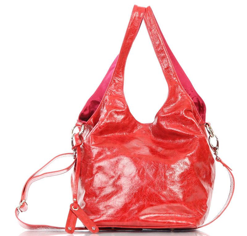 New Authentic BELEN ECHANDIA Red Hold Me Tote  