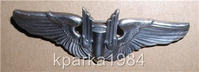   AIR CORP AERIAL GUNNER WINGS   A.E. CO   3 STERLING PINBACK  