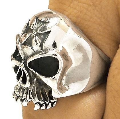   CROSS STERLING 925 SILVER RING Sz 12 CHOPPER MOTORCYCLE BIKER  