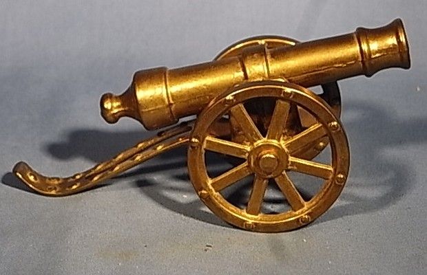 TW140 * BEAUTIFUL CANNON PAPERWEIGHT BRASS VINTAGE GERMAN 1970  