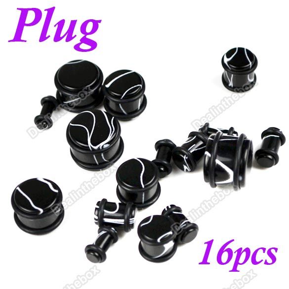 Acrylic Ear 14 Tapers or 16 Plug Stretching Body Art  