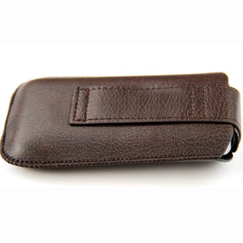   Holster PU Leather Case Cover Pouch for iphone 3G/3GS 4/4S in Brown