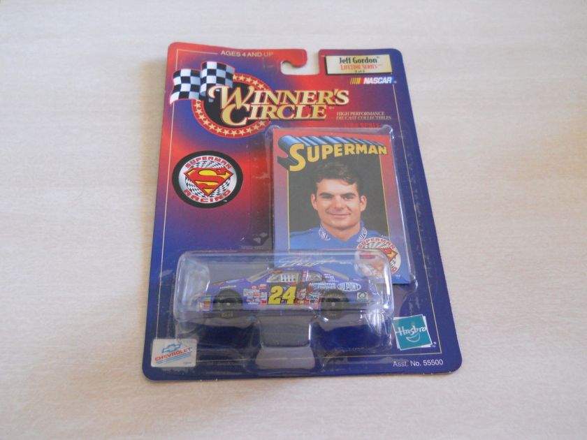 JEFF GORDON WINNERS CIRCLE DIE CAST SUPERMAN CAR164 SCALE 