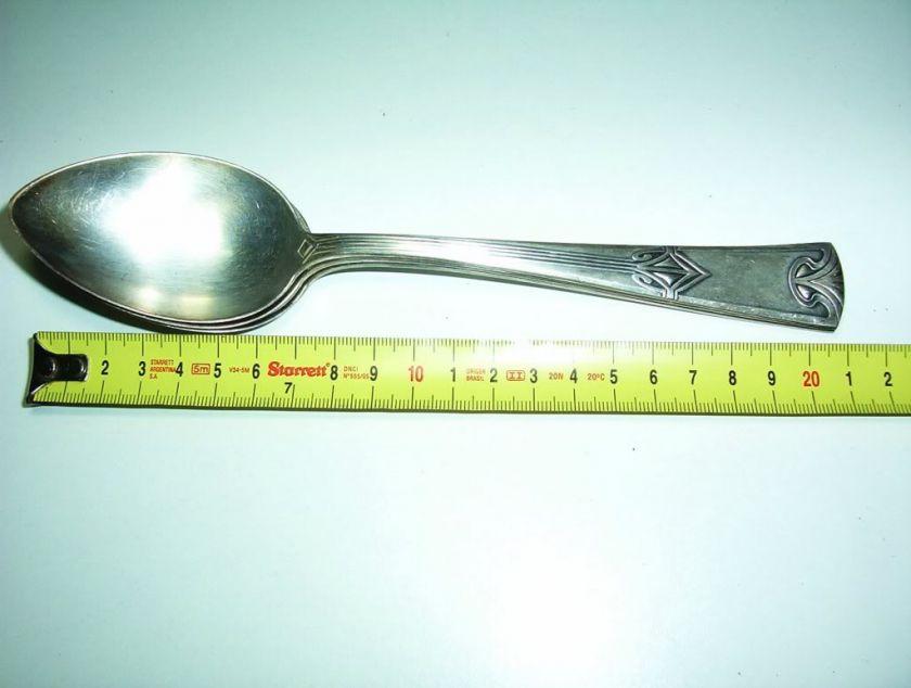 VINTAGE 3 WMF SPOON SILVERPLATE ART NOUVEAU UNIQUE  