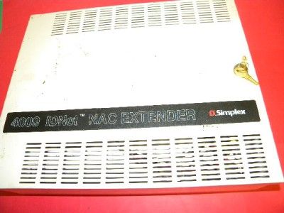 Simplex 4009 9201 Addressable NAC Extender Alarm Panel  