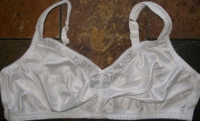 JUST MY SIZE White Comfort Minimizer WF Bra 1973 40D  