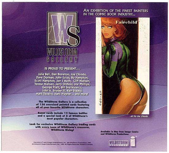 1995 Wildstorm Gallery Trading Card Store Promo Insert  