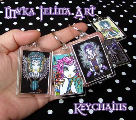 Tribal Fusion Storm Angel Keychain Myka Jelina Melita  