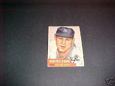 1953 TOPPS B/B #207 WHITY FORD VG EX  