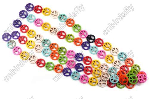 Wholesale Mixed lots 100pcs Cross Peace Skull Pony Beads Goth jewelry 