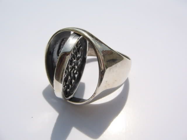 originale BAGUE chevalière double SCEAUX ARGENT MASSIF Kaloyan  