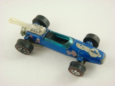 1969 Hot Wheels   BRABHAM REPCO F1   Redline   Blue   #6264  