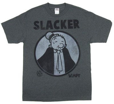 Slacker   Wimpy   Popeye T shirt  