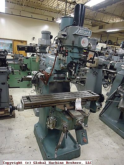 Alliant Milling Machine 1 1/2 VMT Miller  