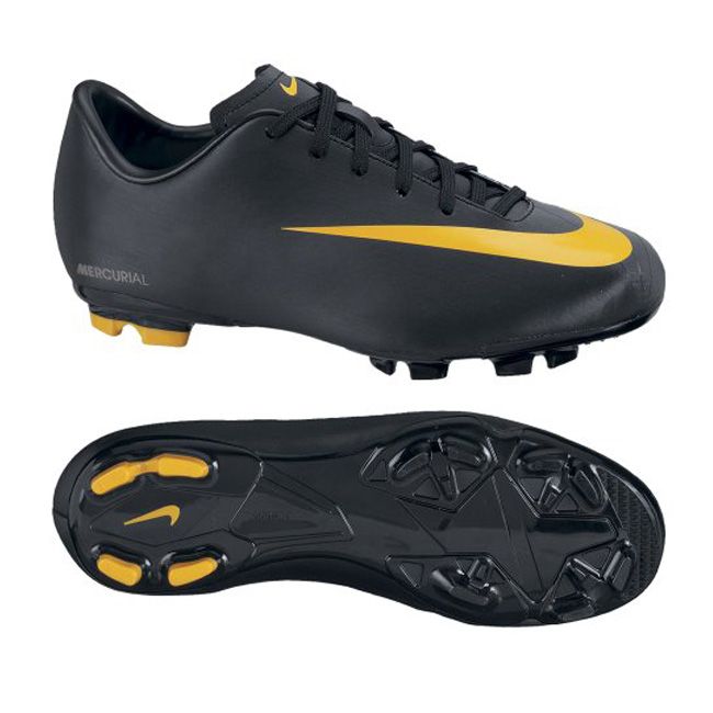 Nike Jr Mercurial Victory Firm Ground Black/Black/Circuit Orange 