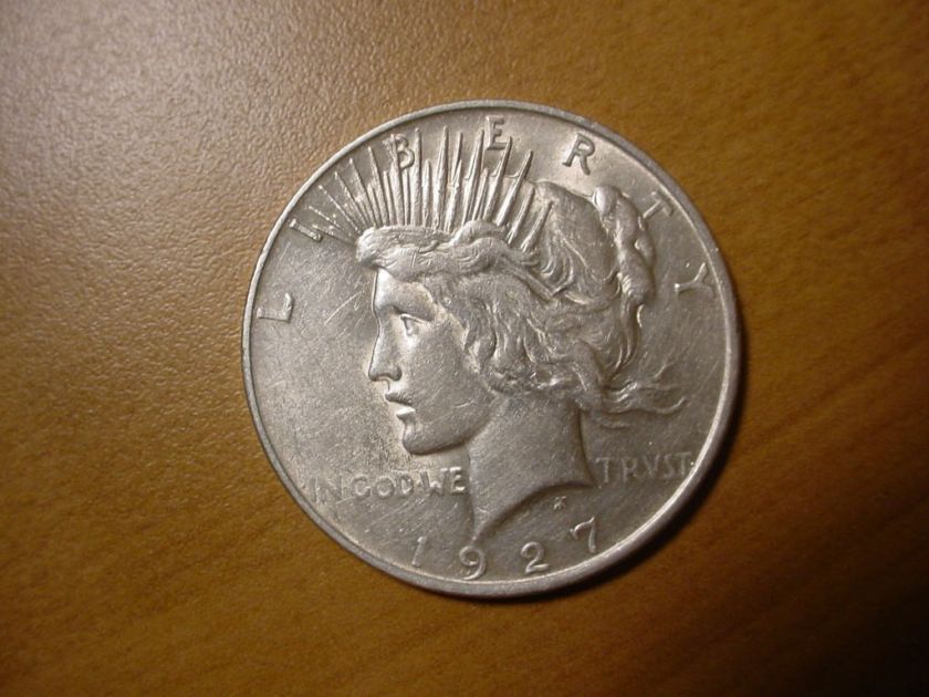 1927 D SILVER PEACE DOLLAR  