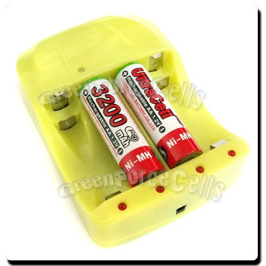 20 3200mAh AA Battery R+AAA Alkaline NiMH NiCd Light rechargeable 