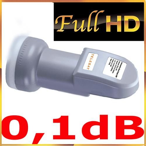 TELESAT SINGLE LNB 0.1dB FULL HD DIGITAL WETTERSCHUTZ  